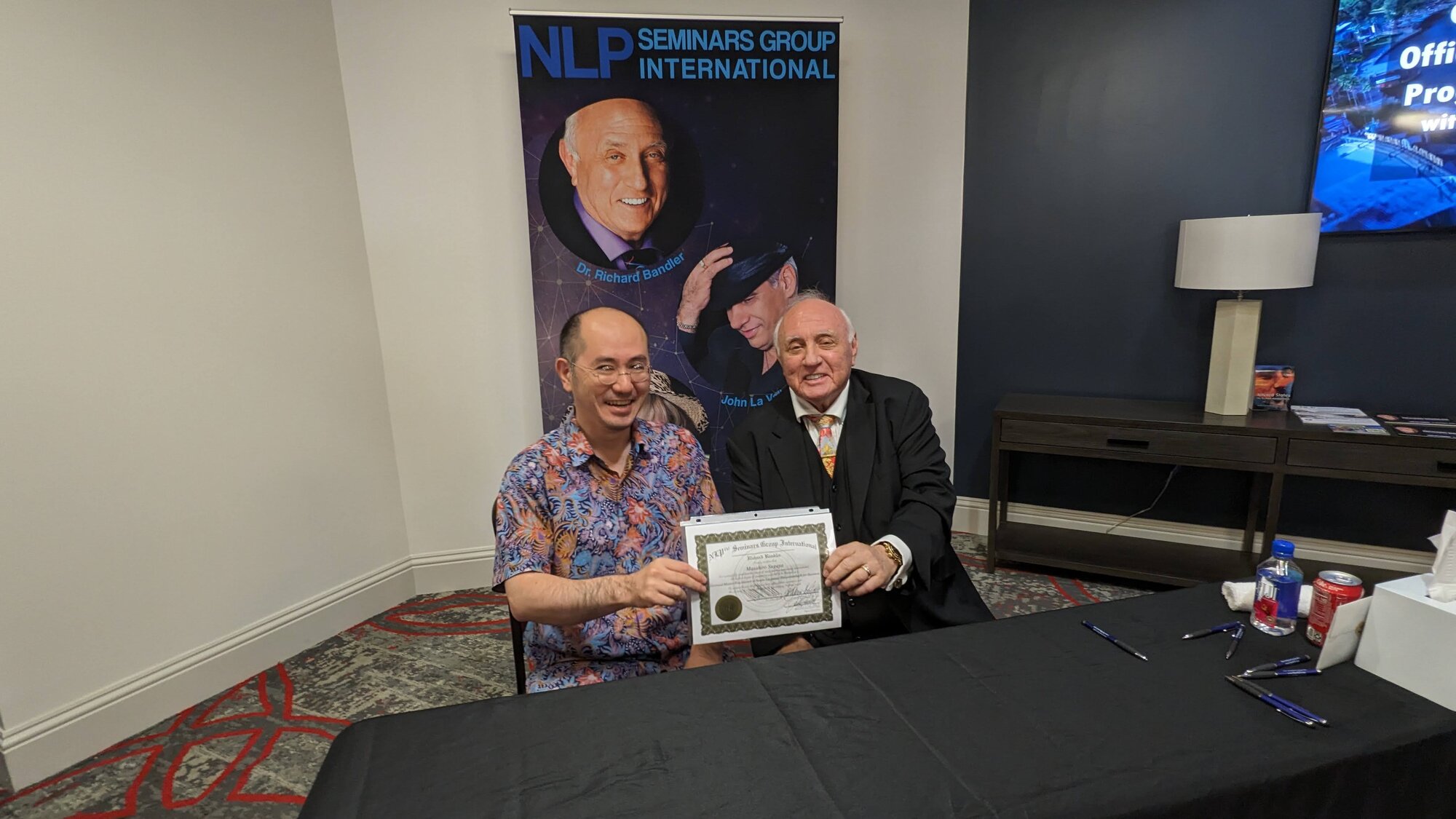 Dr. Richard Bandler and Masahiro Sugaya